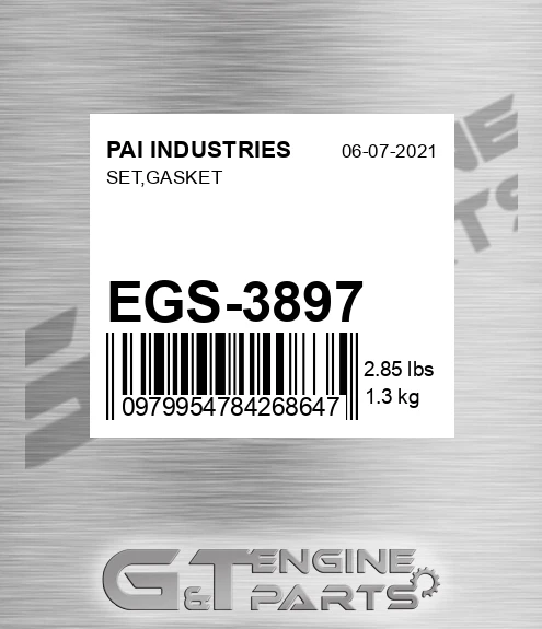 EGS-3897 Set,gasket