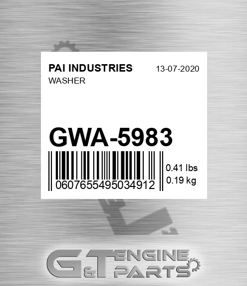 GWA-5983 Washer