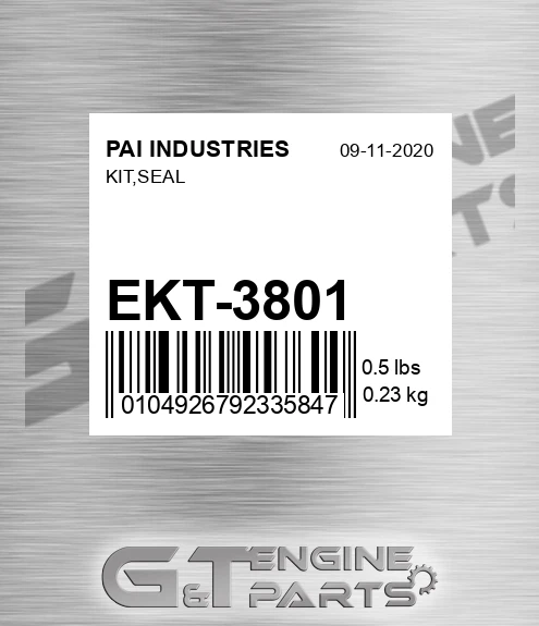 EKT-3801 Kit,seal