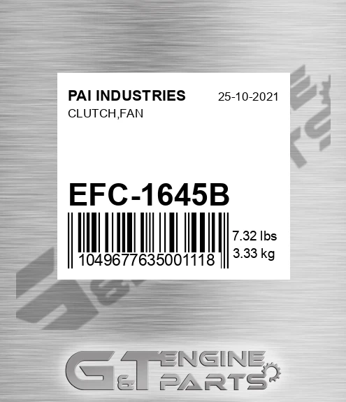 EFC-1645B Clutch,fan