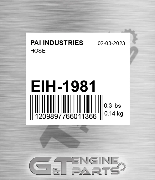 EIH-1981 Hose