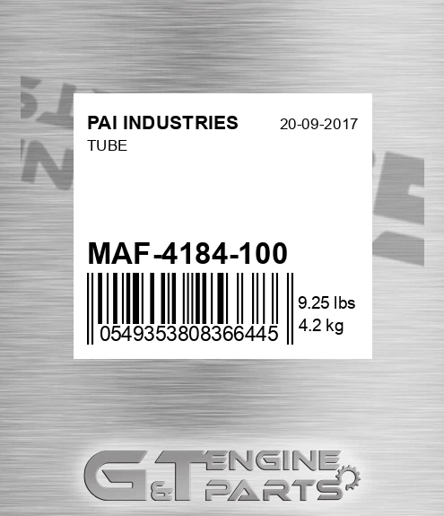MAF-4184-100 Tube