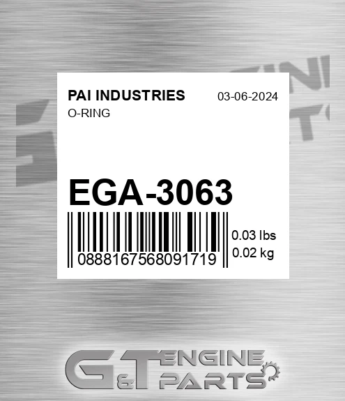 EGA-3063 O-ring