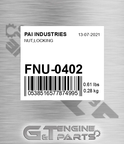 FNU-0402 Nut,locking