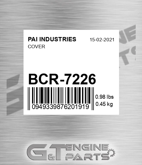 BCR-7226 Cover