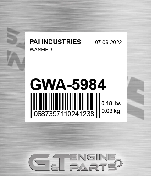GWA-5984 Washer