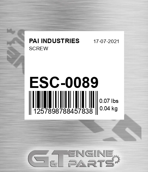 ESC-0089 Screw