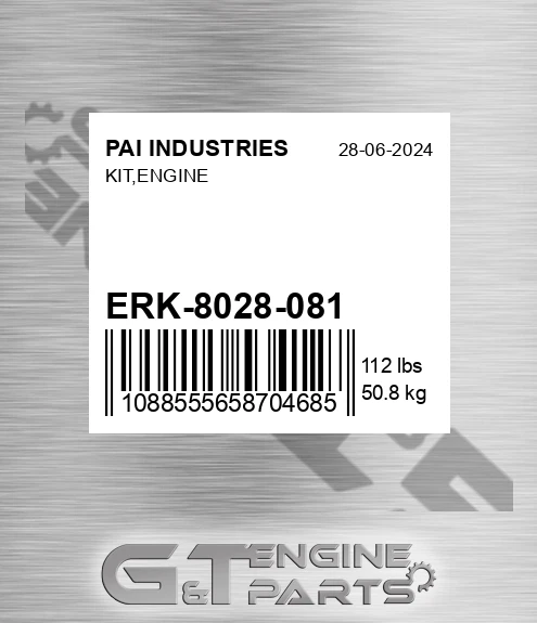 ERK-8028-081 Kit,engine for PAI INDUSTRIES
