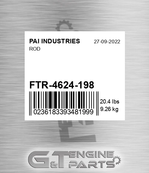 FTR-4624-198 Rod