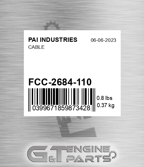 FCC-2684-110 Cable