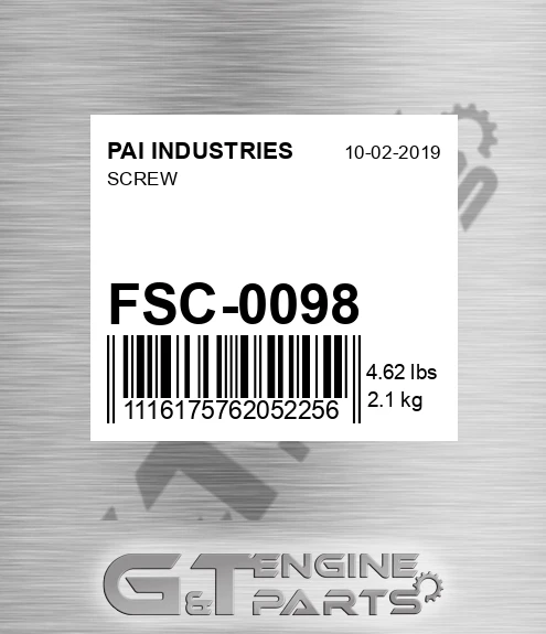 FSC-0098 Screw