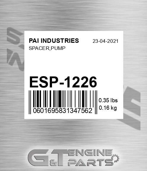 ESP-1226 Spacer,pump