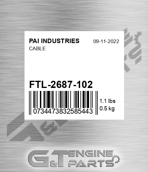 FTL-2687-102 Cable