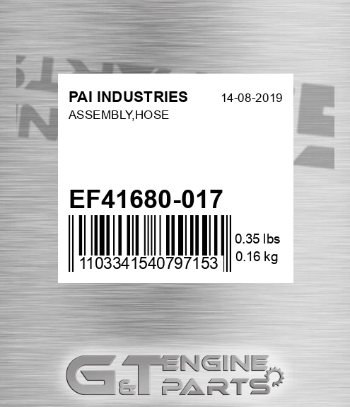 EF41680-017 Assembly,hose
