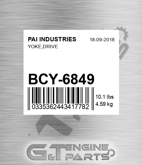 BCY-6849 Yoke,drive