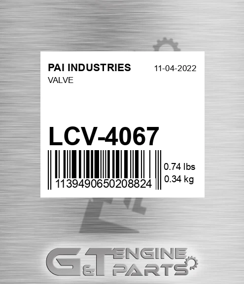 LCV-4067 Valve