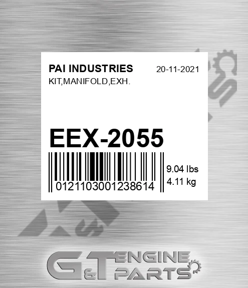 EEX-2055 Kit,manifold,exh.