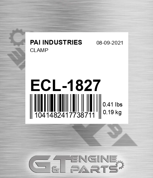 ECL-1827 Clamp for PAI INDUSTRIES