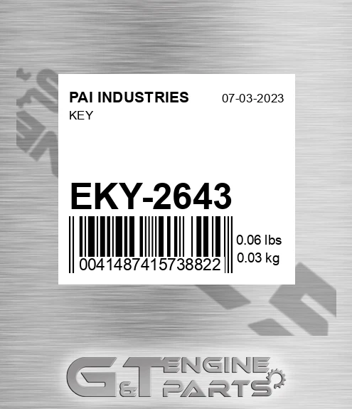 EKY-2643 Key