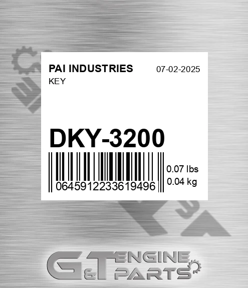 DKY-3200 Key