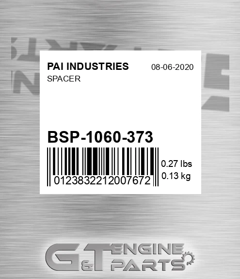 BSP-1060-373 Spacer for PAI INDUSTRIES