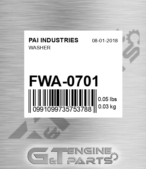 FWA-0701 Washer