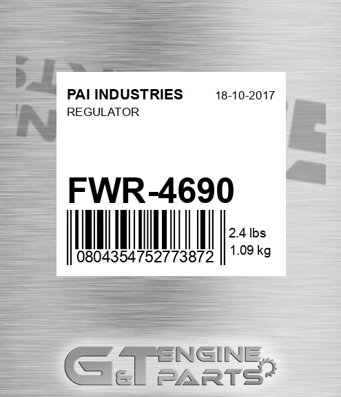 FWR-4690 Regulator