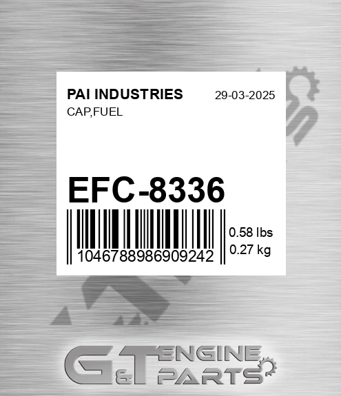 EFC-8336 Cap,fuel