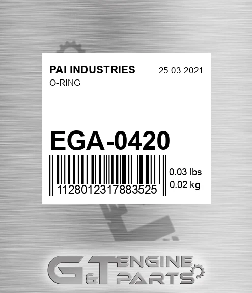 EGA-0420 O-ring