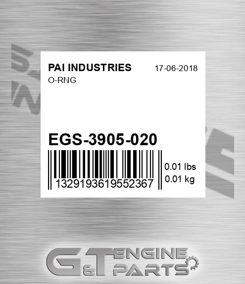 EGS-3905-020 O-rng