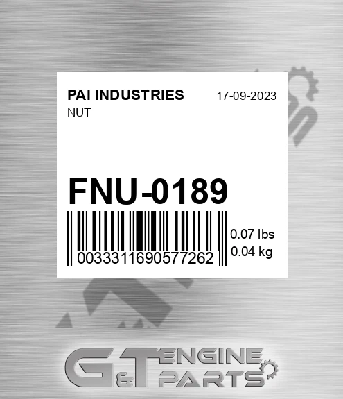 FNU-0189 Nut