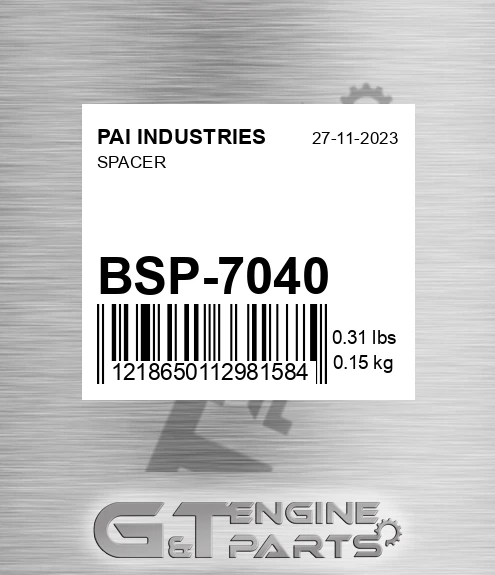 BSP-7040 Spacer