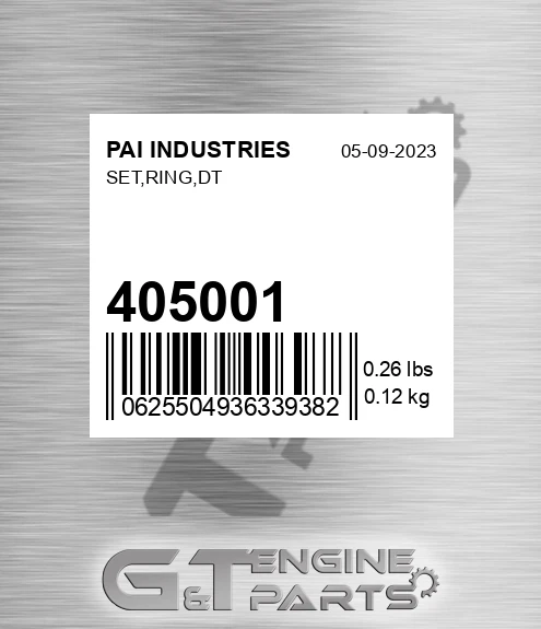 405001 Set,ring,dt