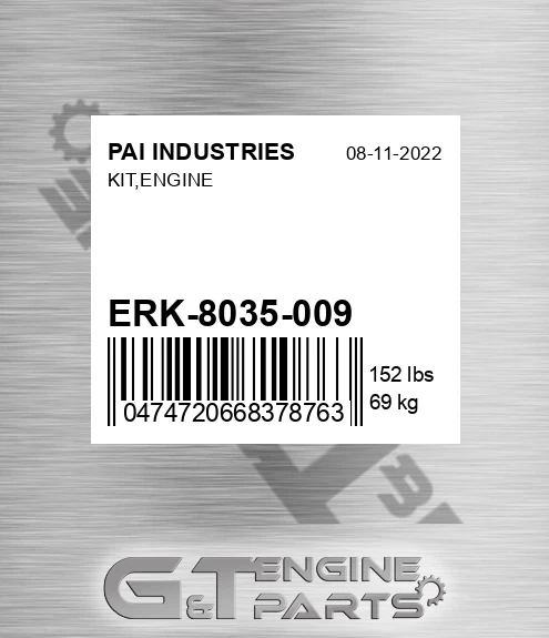 ERK-8035-009 Kit,engine for PAI INDUSTRIES