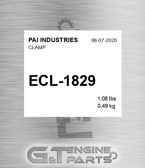 ECL-1829 Clamp for PAI INDUSTRIES