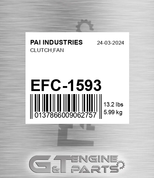 EFC-1593 Clutch,fan