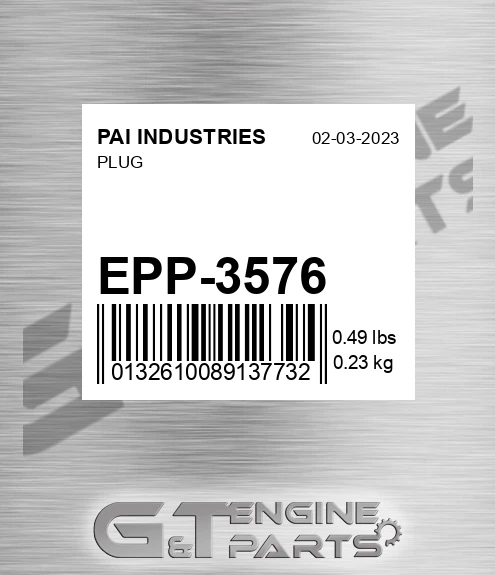 EPP-3576 Plug for PAI INDUSTRIES