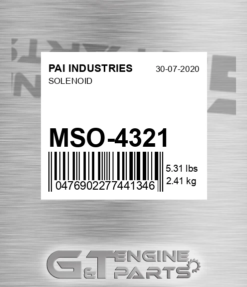 MSO-4321 Solenoid