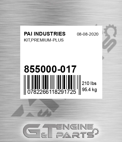 855000-017 Kit,premium-plus