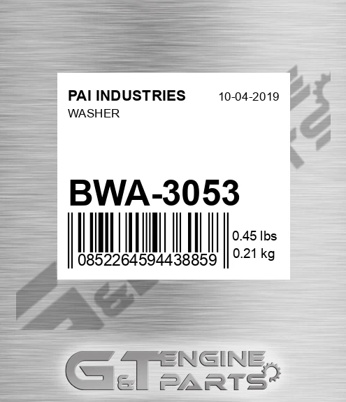 BWA-3053 Washer