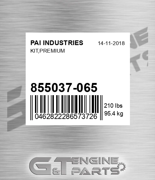 855037-065 Kit,premium for PAI INDUSTRIES
