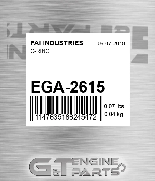 EGA-2615 O-ring