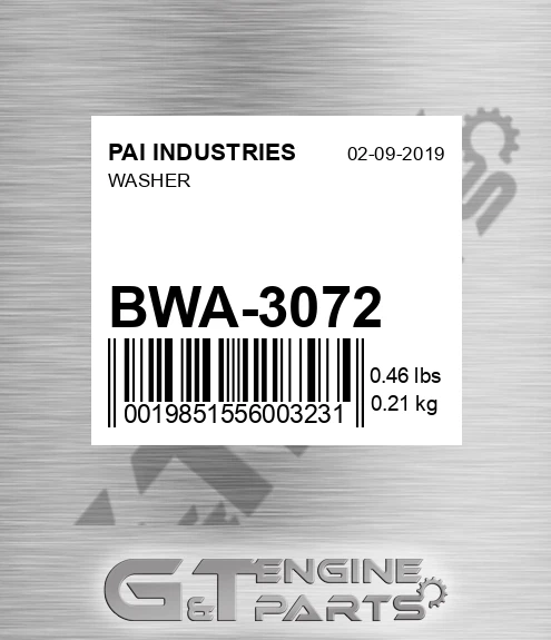 BWA-3072 Washer