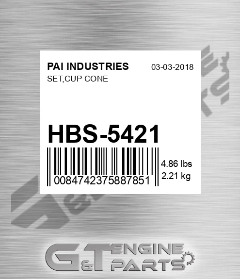 HBS-5421 Set,cup Cone
