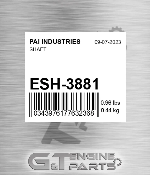 ESH-3881 Shaft