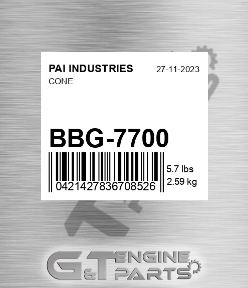 BBG-7700 Cone