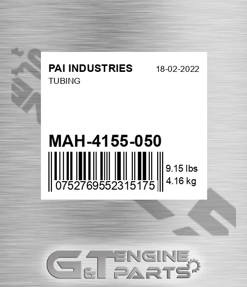 MAH-4155-050 Tubing