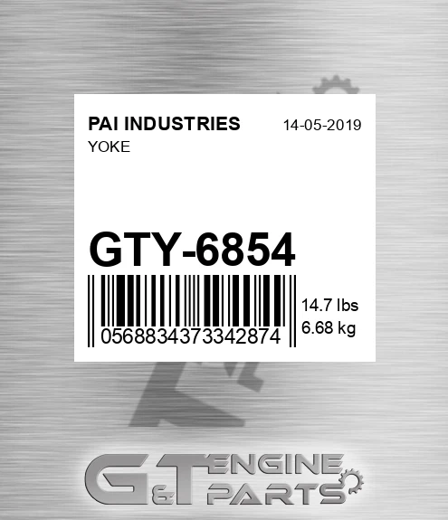 GTY-6854 Yoke