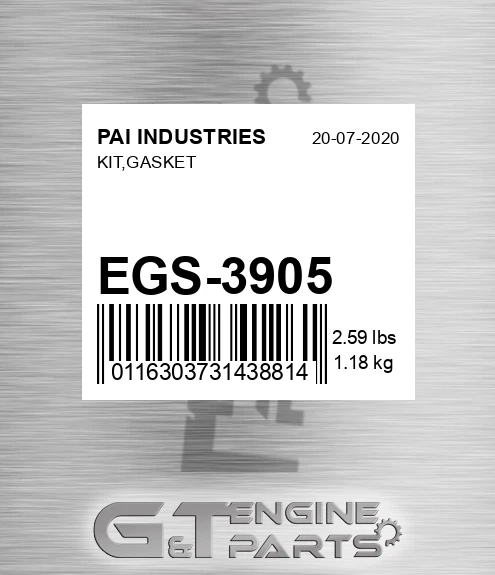 EGS-3905 Kit,gasket