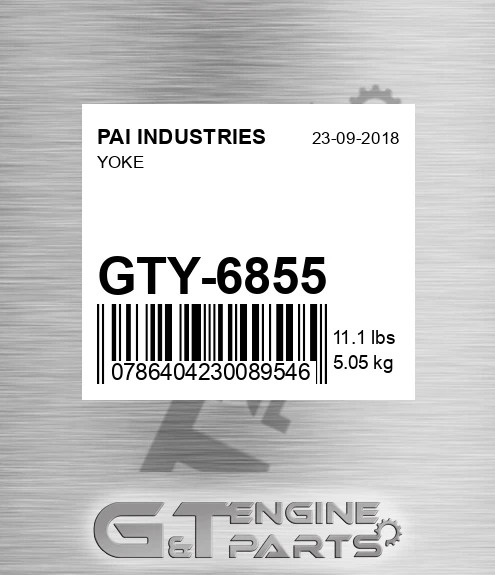GTY-6855 Yoke